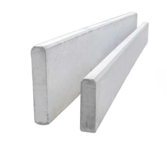 Tvoros pamatas tiesus lygus, betoninis 2980x200x57 mm, baltas