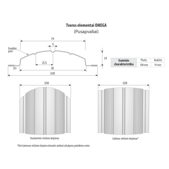 Tvoralente Omega +0,44 mm EKO