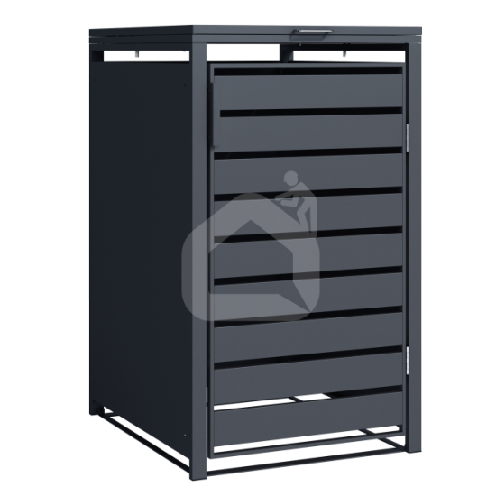 Atliekų konteinerių stoginė 1 vietos